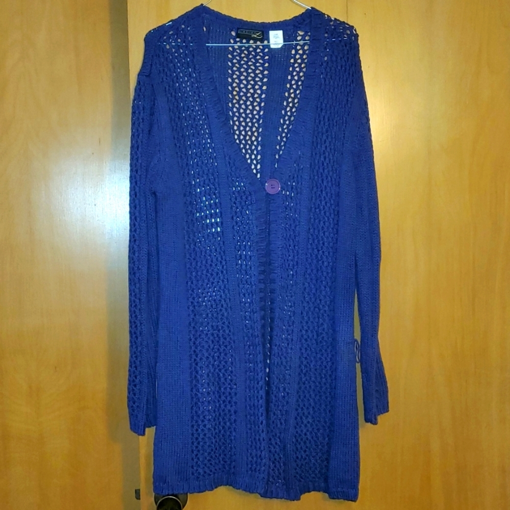 Creation L Long Purple Cardigan Size L
